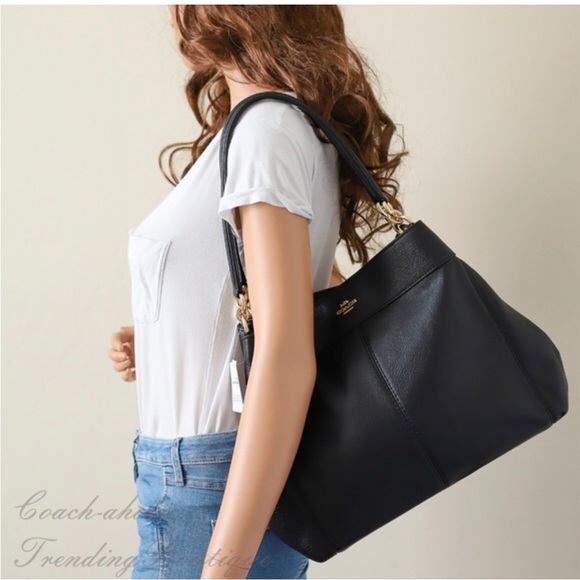 COACH F57545 Lexy Pebble Leather Shoulder Bag - Picture 2 of 4